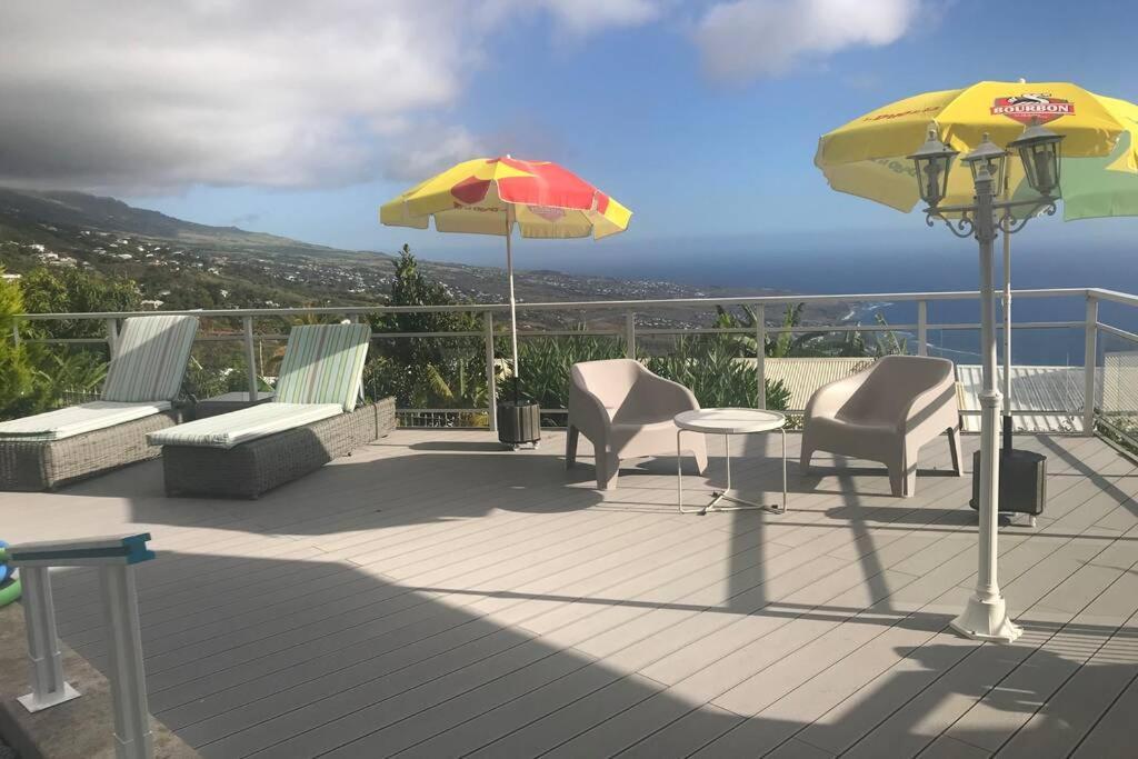 St Leu -Villa D'Artiste, Superbe Vue Mer, Piscine Chauffee Saint-Leu Exterior photo